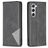 Mobigear Rhombus Slim Samsung Galaxy S24 Hoesje Bookcase - Zwart