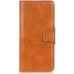 Mobigear Classy OPPO Reno 4 Hoesje Bookcase Portemonnee - Cognac