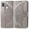 Mobigear Butterfly Samsung Galaxy A40 Hoesje Bookcase Portemonnee - Grijs