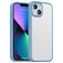 Mobigear Crystal iPhone 14 Plus Hoesje Hardcase Backcover Shockproof - Transparant / Blauw