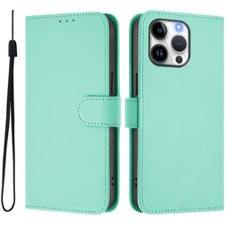Mobigear Urban Wallet iPhone 16 Pro Max Hoesje Bookcase Portemonnee - Groen