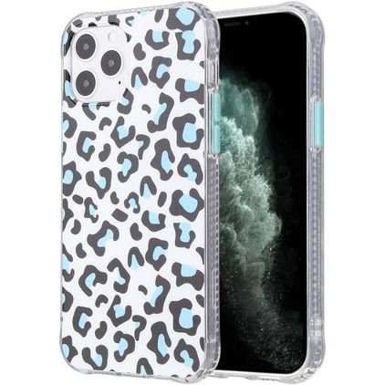 Mobigear Leopard iPhone 12 Pro Max Hoesje Flexibel TPU Backcover - Wit