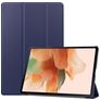 Mobigear Tri-Fold Samsung Galaxy Tab S7 FE Hoes Bookcase - Donkerblauw