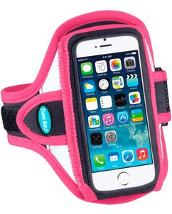 TuneBelt Reflective Telefoonhouder Hardlopen Neopreen Sport Hoesje Sportarmband - AB87RP - Roze