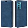 Mobigear Retro Slim Motorola Edge 30 Hoesje Bookcase Portemonnee - Blauw