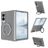 Mobigear 360 Rotating Ring Samsung Galaxy Z Fold 8 Ultra MagSafe Hoesje Hardcase Backcover met Ringhouder - Grijs
