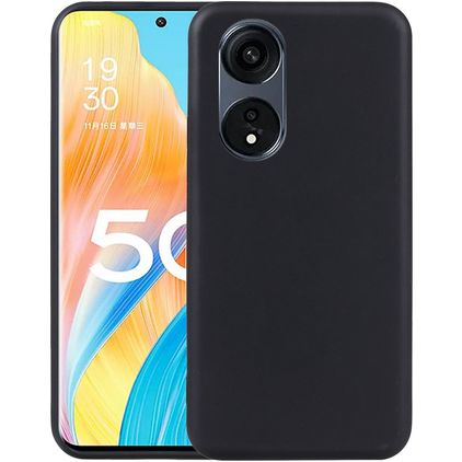 Mobigear Colors OPPO Reno 8T 5G Hoesje Flexibel TPU Backcover - Zwart
