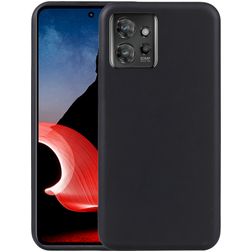 Mobigear Colors Motorola ThinkPhone Hoesje Flexibel TPU Backcover - Zwart