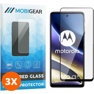 Mobigear Premium Motorola Moto G31 Glazen Screenprotector - Case Friendly - Zwart (3-Pack)