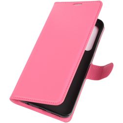 Mobigear Classic HTC Desire 20 Pro Hoesje Bookcase Portemonnee - Magenta