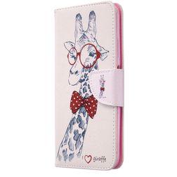 Mobigear Design Huawei P40 Lite Hoesje Bookcase Portemonnee - Giraffe