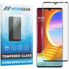 Mobigear Curved LG Velvet Glazen Screenprotector - Case Friendly - Zwart