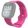 Mobigear Sport Dual Siliconen Fitbit Versa 3 Bandje Druksluiting - Roze