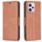 Mobigear Excellent Xiaomi Redmi Note 12 Pro Plus Hoesje Bookcase Portemonnee - Bruin