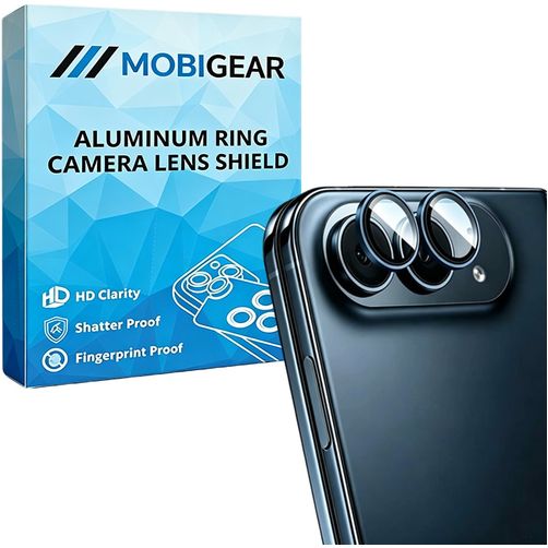 Mobigear Single Lens iPhone Duo Glazen Camera Lens Protector - Case Friendly - Deep Blue
