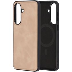 Mobiparts Classic Samsung Galaxy A37 MagSafe Hoesje TPU,Kunstleer Backcover - Moonstone Beige