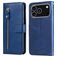 Mobigear Zipper iPhone 17 Pro Hoesje Bookcase Portemonnee - Blauw
