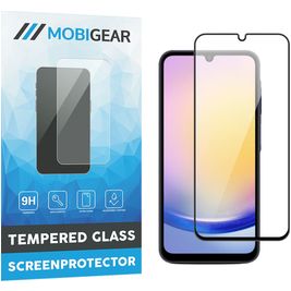 Mobigear Premium Samsung Galaxy A25 Glazen Screenprotector - Case Friendly - Zwart