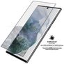 PanzerGlass Edge to Edge Samsung Galaxy S22 Ultra Glazen Screenprotector - Case Friendly - Zwart