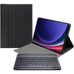 Mobilize Detachable Bluetooth Keyboard Samsung Galaxy Tab S9 Hoes QWERTY Bluetooth Toetsenbord Bookcase - Zwart