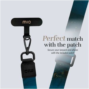 MIO Lanyard Universeel Telefoonkoord Verstelbaar - Midnight Sparkle