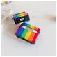 Mobigear Rainbow Apple AirPods Pro 1 Hoesje Flexibel Siliconen