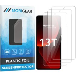 Mobigear Xiaomi 13T Screenprotector Folie - Case Friendly (3-Pack)