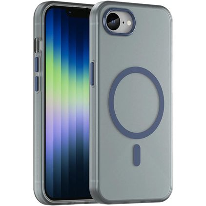 Mobigear Shockproof iPhone 16e MagSafe Hoesje Hardcase Backcover - Donkerblauw