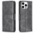 Mobigear Excellent iPhone 15 Pro Hoesje Bookcase Portemonnee - Zwart