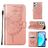 Mobigear Butterfly OnePlus Nord CE 2 Lite 5G Hoesje Bookcase Portemonnee - Roségoud