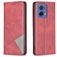 Mobigear Rhombus Slim Motorola Moto G85 Hoesje Bookcase - Rood