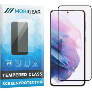 Mobigear Premium Samsung Galaxy S21 Plus Glazen Screenprotector - Case Friendly - Zwart