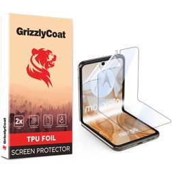 GrizzlyCoat Motorola Razr 50 Hydrogel TPU Screenprotector - Case Friendly (2-Pack)