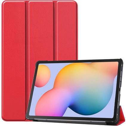 Mobigear Tri-Fold Samsung Galaxy Tab S6 Lite Hoes Bookcase - Rood