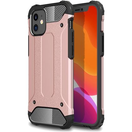 Mobigear Outdoor iPhone 12 Mini Hoesje Hardcase Backcover Shockproof - Roségoud