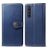 Mobigear Snap Button Realme X50 Pro Hoesje Bookcase Portemonnee - Blauw