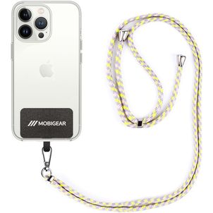 Mobigear Lanyard Universeel Telefoonkoord Verstelbaar - Roze / Paars / Geel