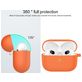 Mobigear Classic Apple AirPods 3 Hoesje Flexibel Siliconen - Oranje