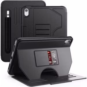 Mobigear Magnetic Folio iPad 11 (2025) Hoes Bookcase + Stylus Houder - Zwart