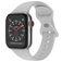 Mobigear Sport Dual Siliconen Apple Watch Bandje Druksluiting - 42/41/40/38 mm - Grijs