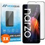 Mobigear Premium Realme Narzo 50 5G Glazen Screenprotector - Case Friendly - Zwart (3-Pack)