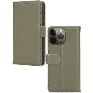 Mobilize Premium Gelly Wallet iPhone 13 Pro Hoesje Bookcase Portemonnee - Groen
