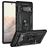 Mobigear Armor Ring Google Pixel 6 Pro Hoesje Hardcase Backcover Shockproof met Ringhouder - Zwart
