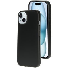 Mobiparts Classic iPhone 15 Hoesje Flexibel TPU Backcover - Matt Black