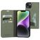 Mobiparts Classic Wallet iPhone 14 Plus Hoesje Bookcase Portemonnee - Stone Green