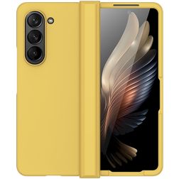 Mobigear Colors Samsung Galaxy Z Fold 5 Hoesje Flexibel TPU Backcover - Geel
