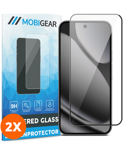 Mobigear Premium Google Pixel 10 Pro XL Glazen Screenprotector - Case Friendly - Zwart (2-Pack)