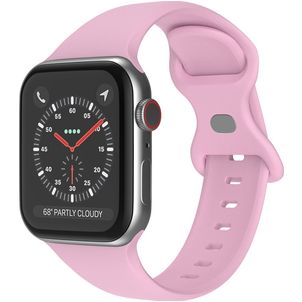 Mobigear Sport Dual Siliconen Apple Watch Bandje Druksluiting - 49/46/45/44 mm - Lavendel