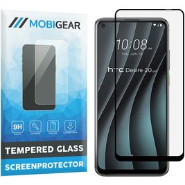 Mobigear Premium HTC Desire 20 Pro Glazen Screenprotector - Case Friendly - Zwart