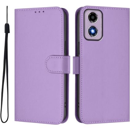 Mobigear Urban Wallet Motorola Moto G04 Hoesje Bookcase Portemonnee - Lavendel